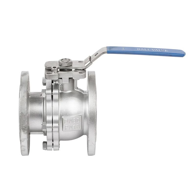 PN16/40 2PC DIN FLANGED FLANGED CANLEL CANL CAPE с ISO5211 Direct Mounting Pad