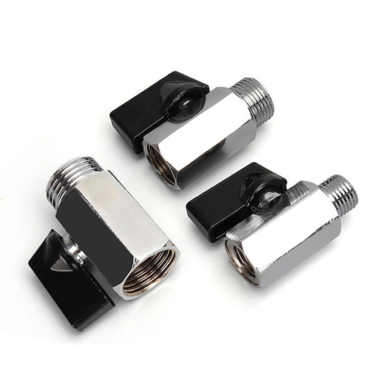 Латунный мини-шаровой кран с алюминиевой ручкой